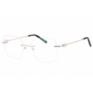 NWT Charriol PC71069-C02 54mm Shiny Silver Gold Eyeglasses